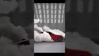 Sports Car Burnout in 3D #shorts