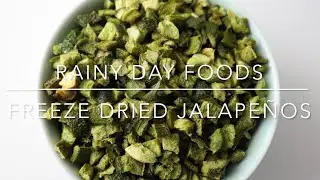 Rehydrating Freeze Dried Jalape&ntilde;os Methods + Grinding