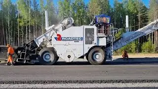 ROADTEC марки SB-2500. Процесс работы.