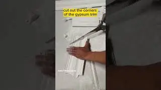 How to cut the gypsum propyl angle quickly and easily #shorts #gypsumdecorationceiling