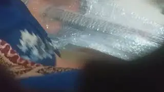 my first guitar open box..