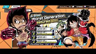 Gacha worst generation featured Scout 250rd demi medal Luffy || ONE PIECE BOUNTY RUSH || OPBR