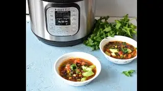Instant Pot Black bean and Corn soup