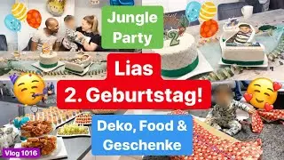 LIAS 2. GEBURTSTAG! JUNGLE PARTY! Deko, Food, Geschenke l Feedback l Vlog 1016