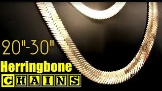 14k Gold Plated Herringbone Chains