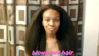 How to| blow dry natural hair straight