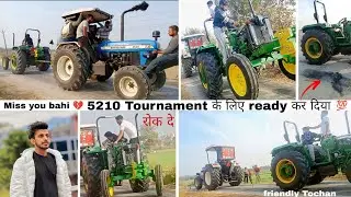 New Holland ने JD 5210 61no turbo को हरा दिया 🤯 Bike के साथ की Backchodi 😆