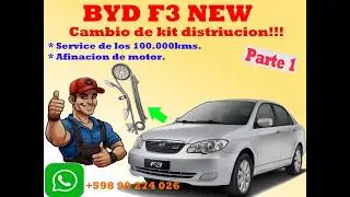 BYD F3 NEW - DISTRIBUCIÓN - AFINACIÓN Y SERVICIO DE LOS 100.000KM - PARTE 1 