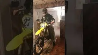 Dirtbike Burnout In The House...