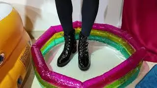 Wet Black Boots