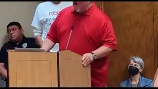 Texas Dad goes on insane rant at School Board meeting calling people &ldquo;woke-tards&rdquo;