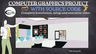 3D House Interior | OpenGL Project | Computer Graphics Project | With Source Code