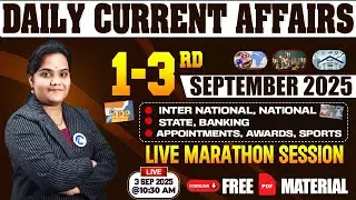 SEPTEMBER 1-3RD Current Affairs 2025 | Most Expected Questions For All Competitive Exam