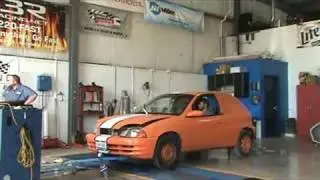 geo metro dyno pull at Big 3 Racing big HP
