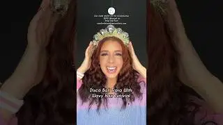 New Year&rsquo;s Hair Tutorial With a Disco Ball Tiara