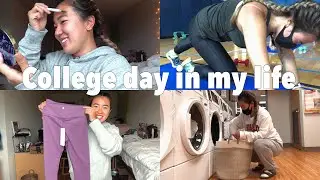 Realistic college day in my life at FAU: Laundry, group fitness, Amazon haul & more!!