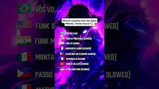 Which country has the best Phonk / Funk music? 😱 #phonk  #phonkmusic
