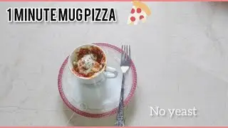 1 Minute Mug Pizza In Microwave | without yeast | Oba's kitchen