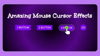 Amazing Animation JavaScript | Cursor Animation |  Mouse Cursor Animation | Cursor Effects | Cursor.