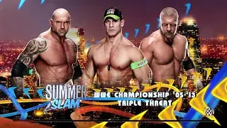 WWE 2K15-  John Cena vs Batista vs Triple H at Summerslam (PS4)
