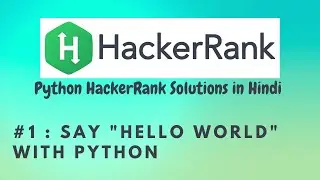 #1 Hackerrank : Say 