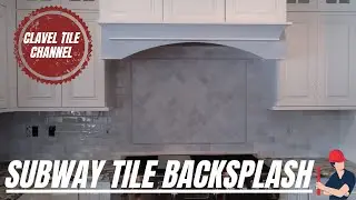 DIY SUBWAY TILE BACKSPLASH WITH A HERRINGBONE FOCAL POINT!!!! (HD)