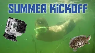 Summer kickoff 2020 (Lost Camera footage found underwater, Tiny turtle, Lake football!)