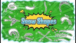 ❄️ Snow Shapes Animation! | Green Screen Motion Graphics