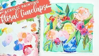 Acrylic Painting Techniques - How to Paint a Floral
