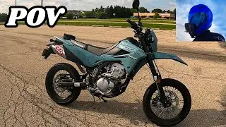 POV Taking my Kawasaki KLX 300sm on a Road Trip