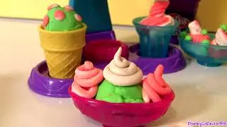 Play Doh Double Treat Ice Cream Set Banana Split & Sundae Sweet Shoppe Desserts 'n Treats by Funtoys