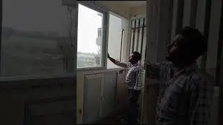 UPVC 3 track and fix balcony cover#upvc