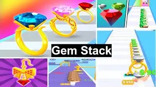 Gem Stack Game , Let's Play Game ! لعبة صناعة الخواتم