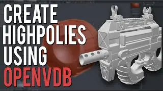 Open VDB Remesher: Create highpoly models in Blender for baking in Substance Painter.