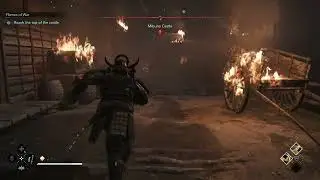 Assassin's Creed Shadows - Flames of War: Reach Top of The Castle: Power Dash & Smash Through Doors