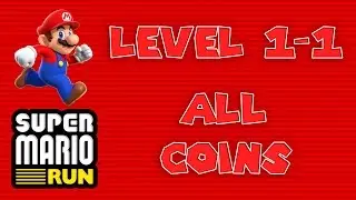 Super Mario Run - Level 1-1 - All Coins (Pink, Purple, Black)