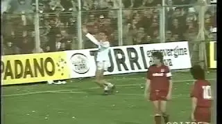 PADOVA-TORINO 1-1 SERIE B 1989-90 STADIO APPIANI GOL DI MULLER E MANIERO