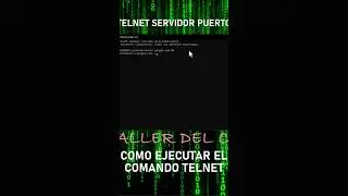 Como Ejecutar el Comando TELNET. #telnet #networking #tutorial #windows #cmd #hack