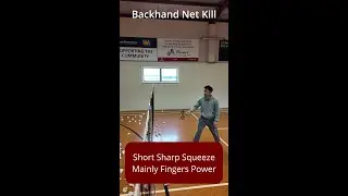 Badminton Backhand Net Kill Technique