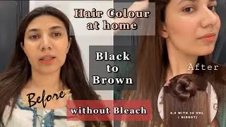 BLACK to BROWN Hair Colour at Home Under 1000 RS | Bremod Hair Colour