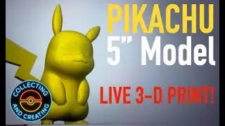 PikachuPok&eacute;mon 3D Model Print - #pokemon #3dprinting #live #livestream #pokemonchannel