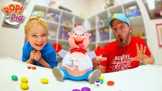 Father & Son PLAY POP THE PIG! (Burst That Belly!)