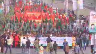 Thousands Garments workers protests in Dhaka