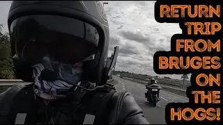 Return trip from Bruges running in our 2022 Harley Davidson CVO Road Glide and Heritage Classic