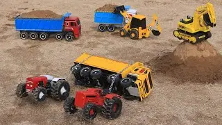 TATA SIGNA 4825 Accident Pulling Out Mahendara Tractor Echer Tractor ? Jcb Loading video l RS Toy