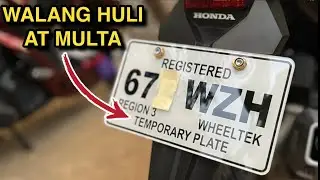 Standard Temporary Plate para sa Motor | Moto Arch