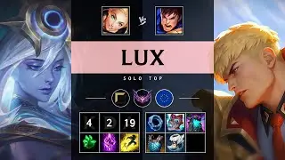 Lux Top vs Garen: Rampage - EUW Master Patch 25.S1.1