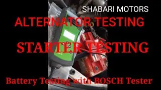 car battery tester, alternator tester, starter tester by bosch battery tester BAT 131