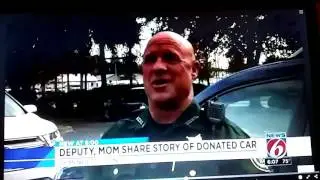 Todd farnham a great cop donates car to mother in need