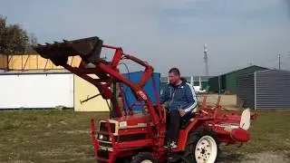 ЯПОНСКИЙ МИНИТРАКТОР YANMAR F17D C ФРОНТАЛЬНЫМ КОВШОМ